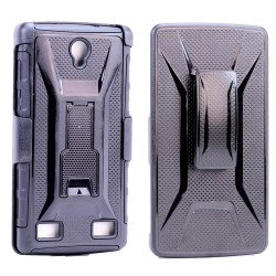 ZTE ZMAX 2 Z958 Armor Holster Combo Belt Clip Case (Black)